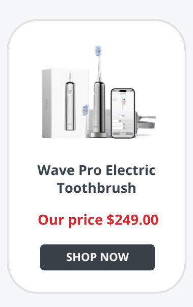 Laifen Wave Pro Electric Toothbrush w/ Travel Pouch - Polished Stainless Steel