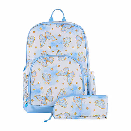 Image of Cudlie Printed Nylon 2-pc Backpack with Charm