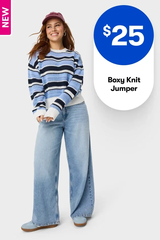 $25 Boxy Knit Jumper