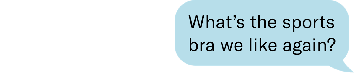 What's the sports bra we like again?