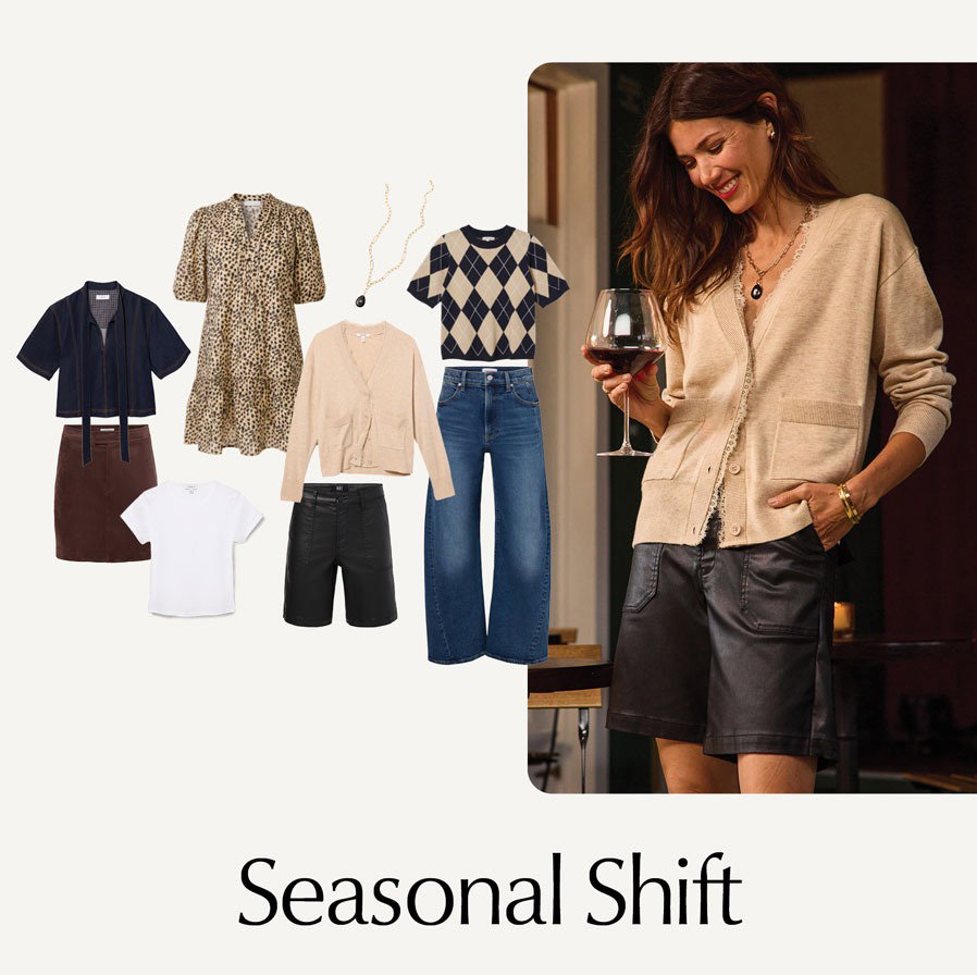 Seasonal Shift. Cutouts of Trendsend by EVEREVE themebox looks.