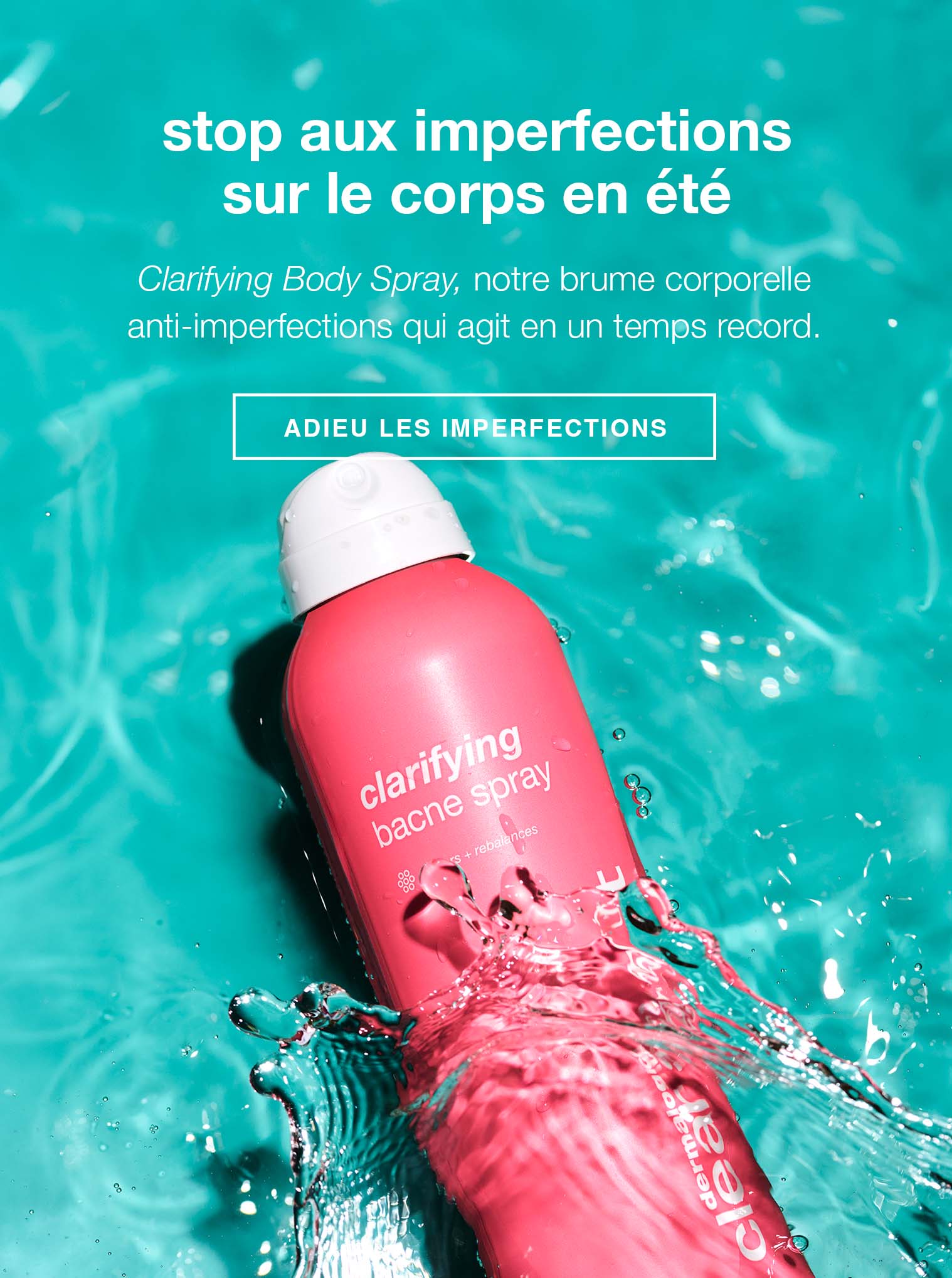 stop aux imperfections sur le corps en été