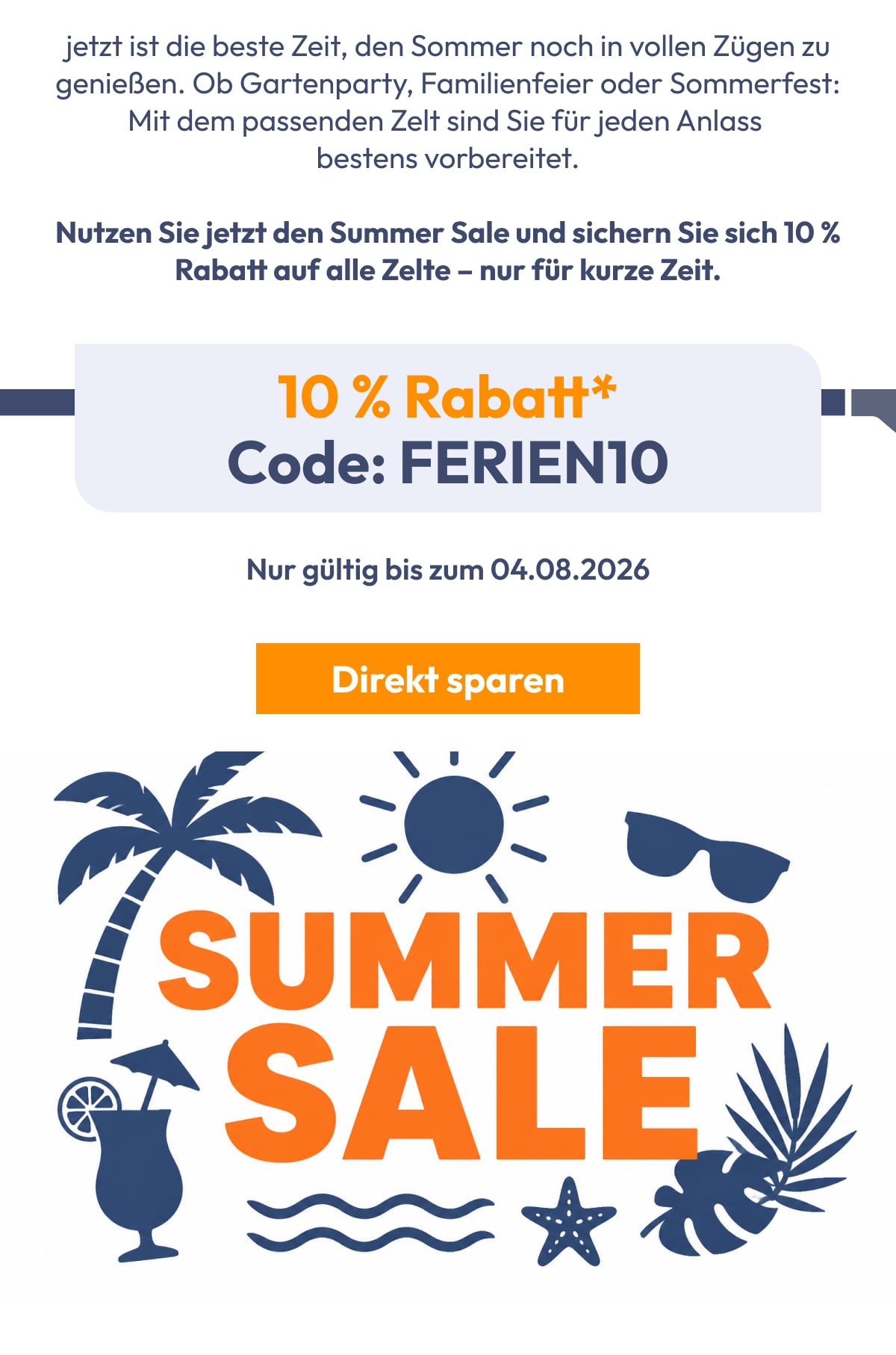 jetzt ist die beste Zeit, den Sommer noch in vollen Zügen zu genießen. Ob Gartenparty, Familienfeie…