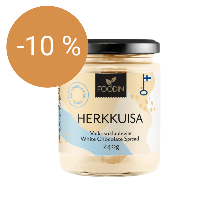 Image of Valkosuklaa Herkkuisa, Sokeroimaton 240g