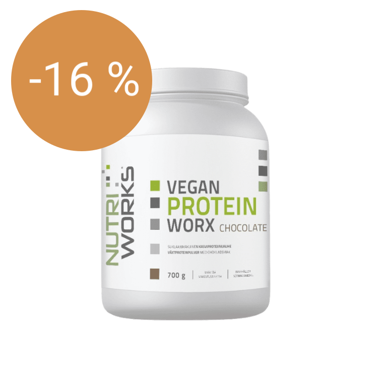 Image of NutriWorks Vegan Protein Worx, suklaa, 700g