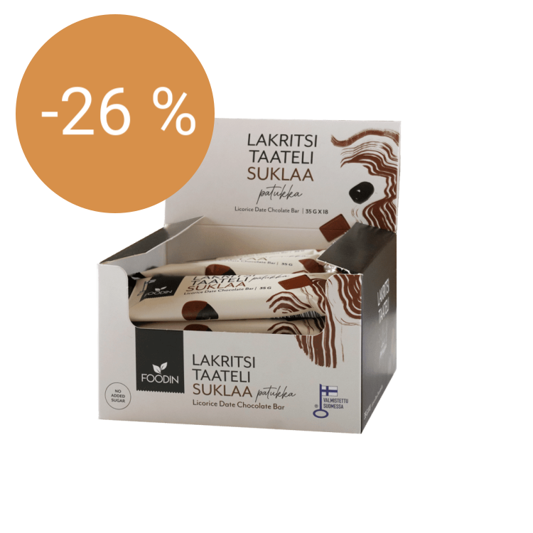 Image of Lakritsitaatelipatukka Suklaa 35g x 18kpl
