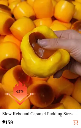 Slow Rebound Caramel Pudding Stress Ball, Soft Crisp Bead Filled Sticky Silicone Squeeze Toy, Realistic Food Dessert Handmade Fingertip Toy, Adult Anxiety Relief And Party Gift