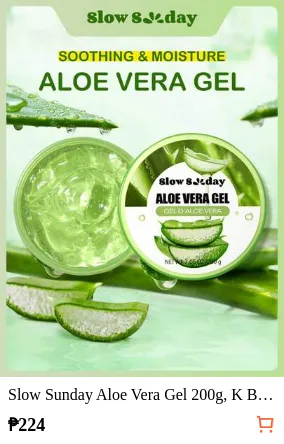 Slow Sunday Aloe Vera Gel 200g, K Beauty, With Sodium Hyaluronate, Hydrating And Moisturizing, Fit For Face And Body Skin Care, After-Sun Soothing, Smooth Fine Line, Pore Minimizing, Perfect For Makeup Primer, Suitable For Summer, Y2K