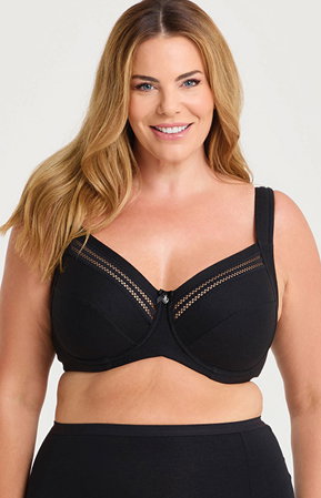 Underwire Cotton Everyday Bra in Black