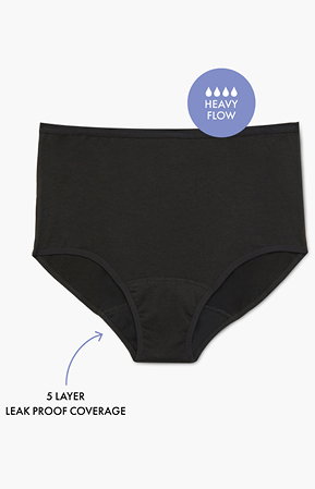 Period Leak Proof Undies Heavy in Black