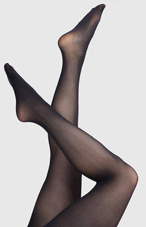 40 Denier Semi Opaque Tights in Black
