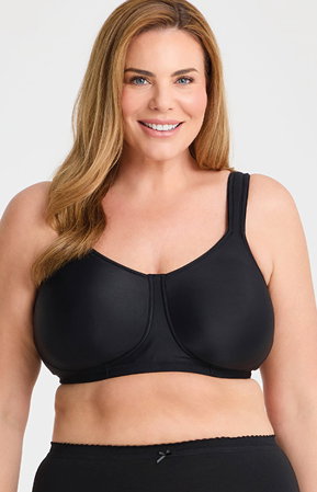 Wirefree Side Smoothing T-shirt Bra in Black