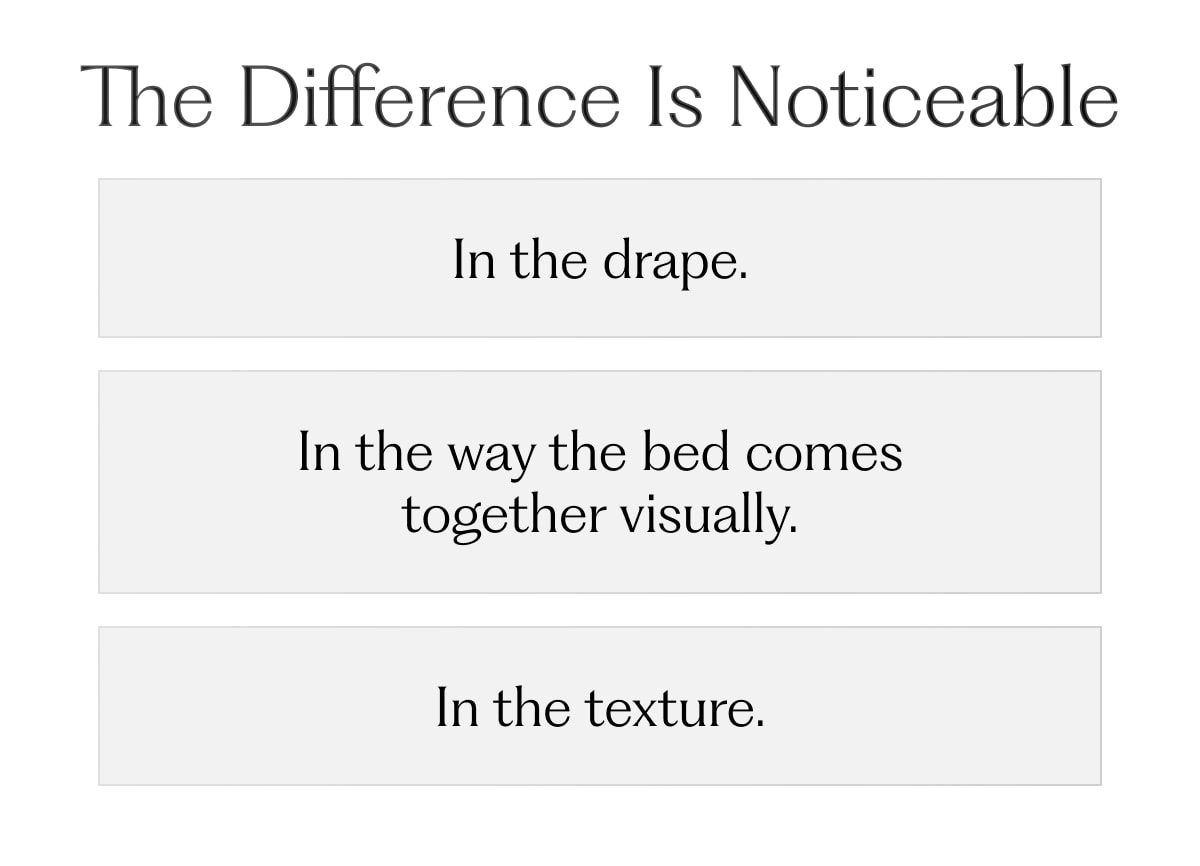 The Difference Is Noticeable