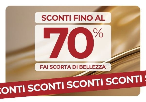 Sconti fino al 70&