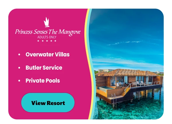 Princess Senses the Mangrove Resort Overwater Villas Butler Service Private Pools
