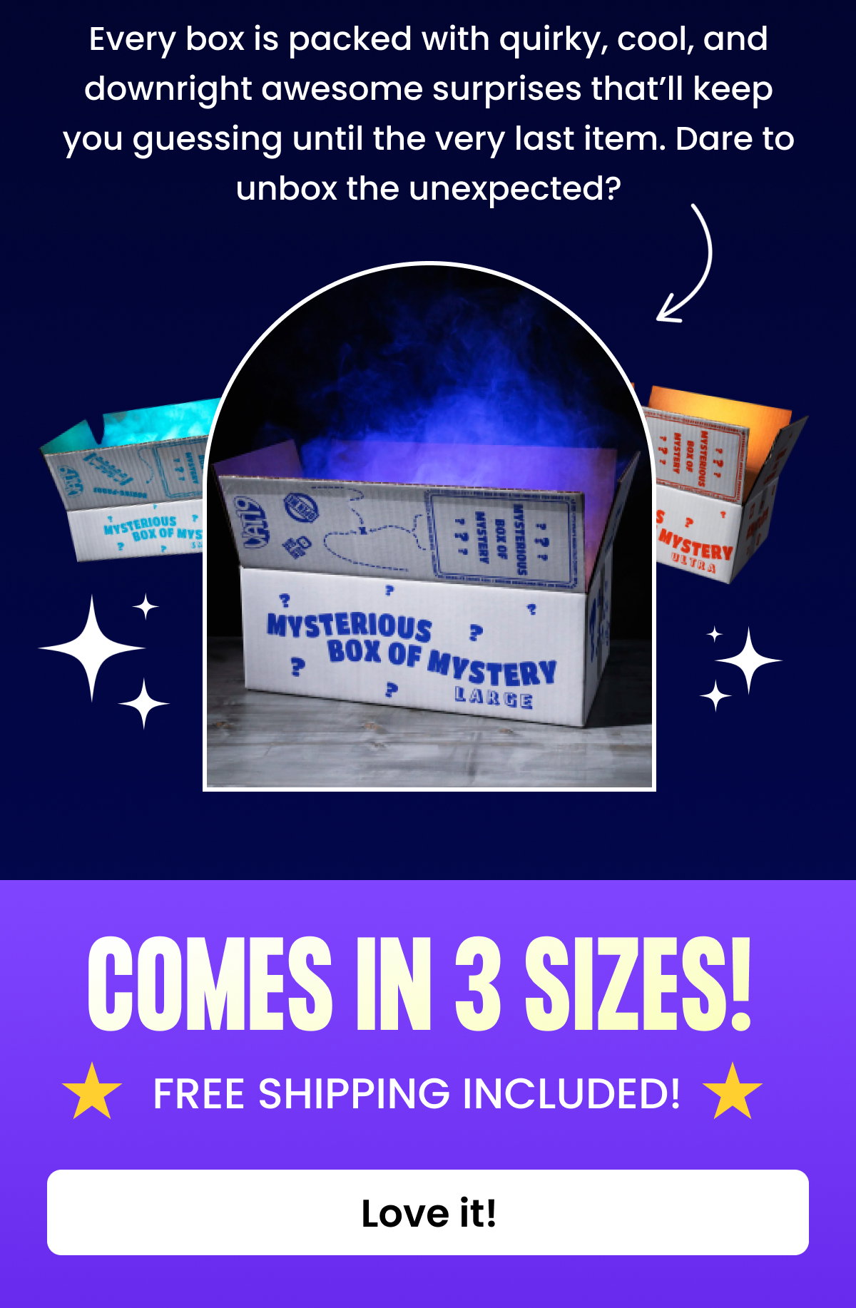 Every box is packed with quirky, cool, and downright awesome surprises!