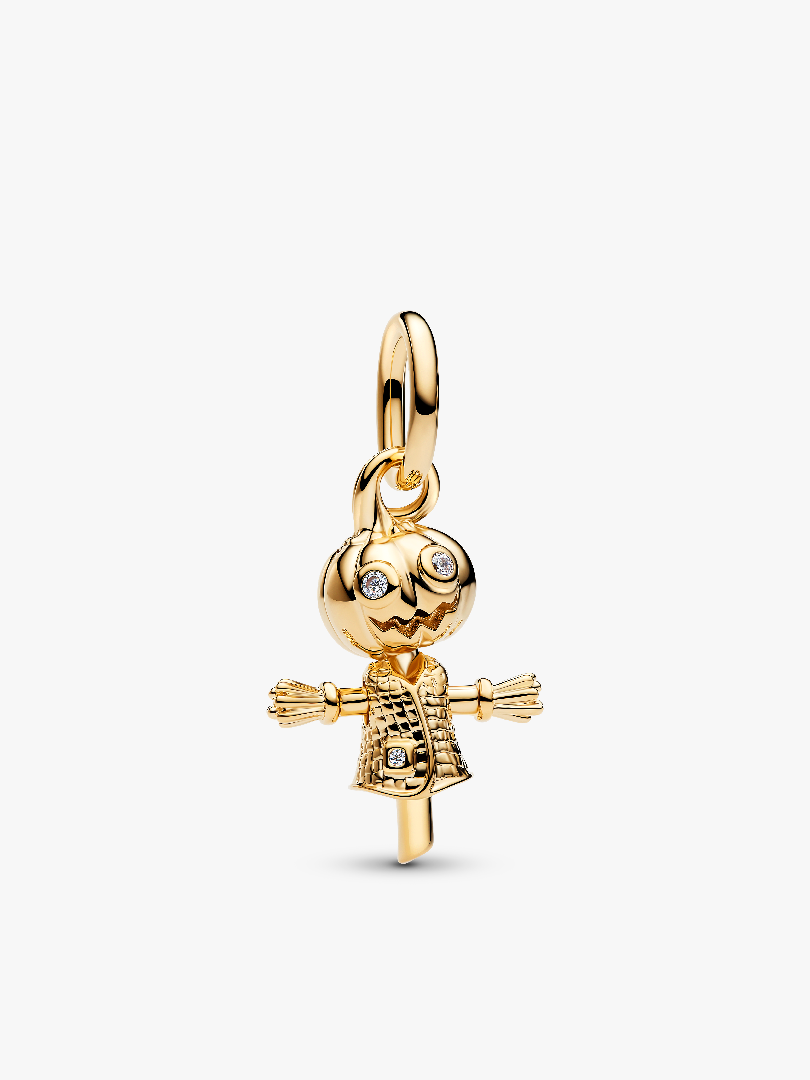 Pumpkin Scarecrow Dangle Charm