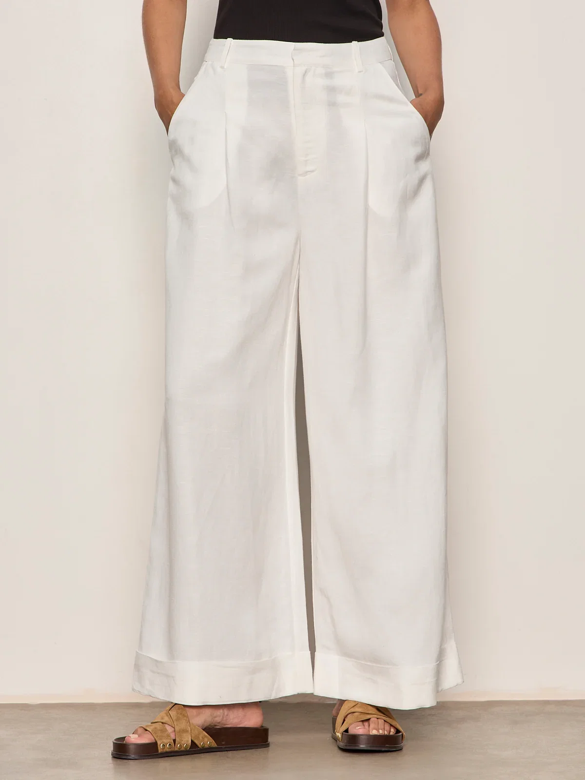 Image of Terrace Linen Pant Chalk