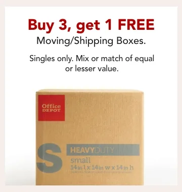 buy 3, get 1 free moving boxes