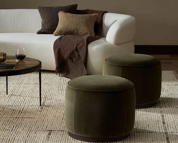 Sinclair Round Ottoman