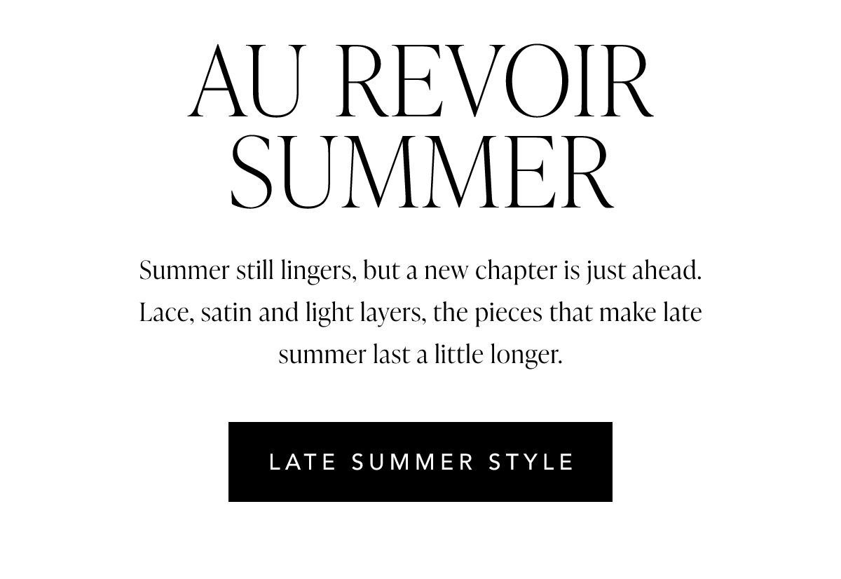 Au Revoir Summer