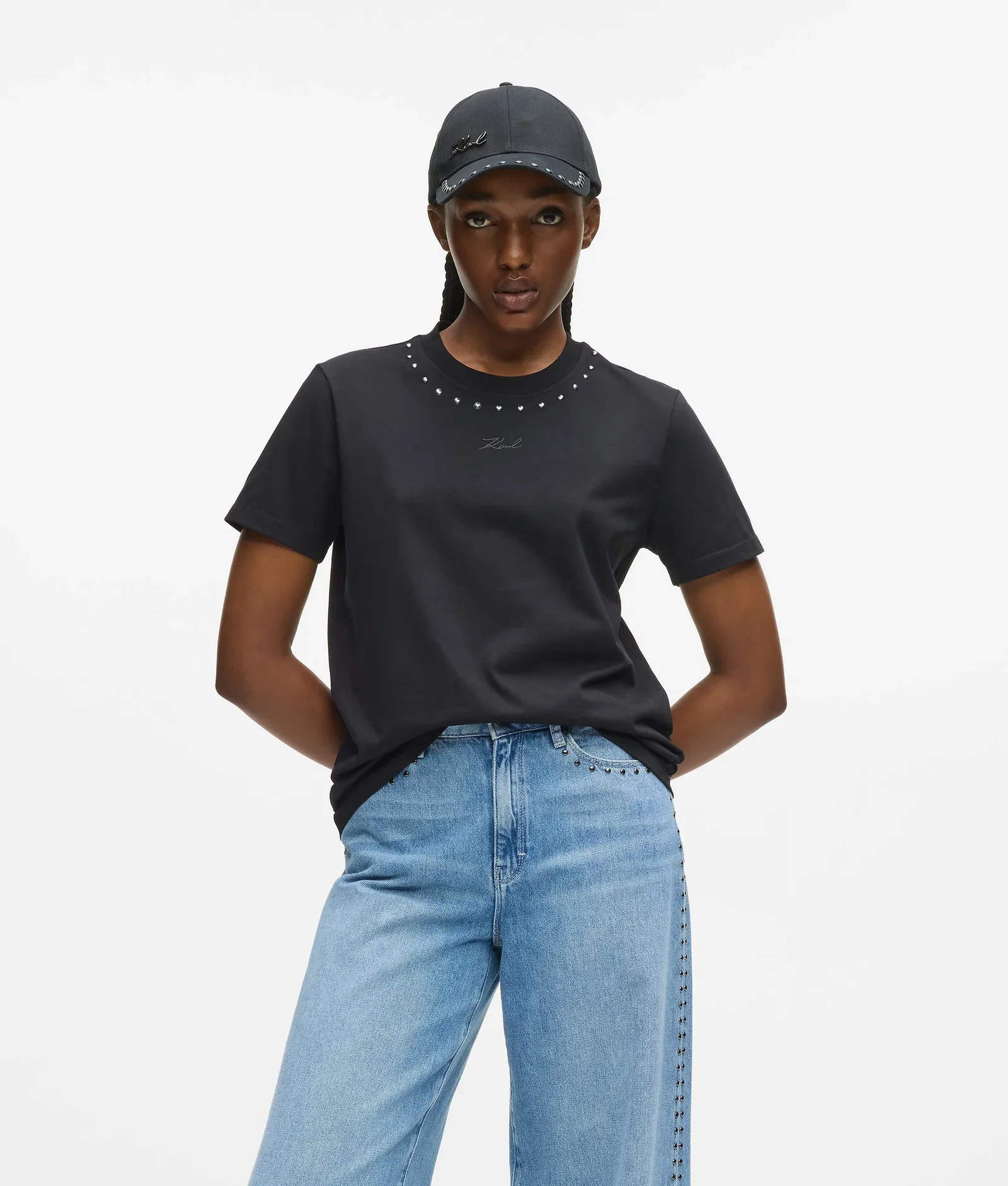 Image of Studded Signature T-shirt