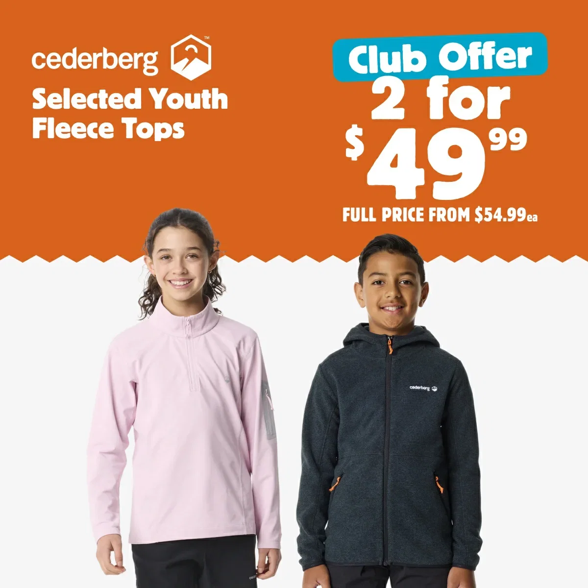 Cederberg Selected Youth Fleece Tops