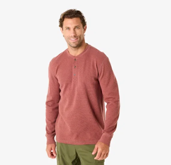 Cape Men's Henley Long Sleeve Top