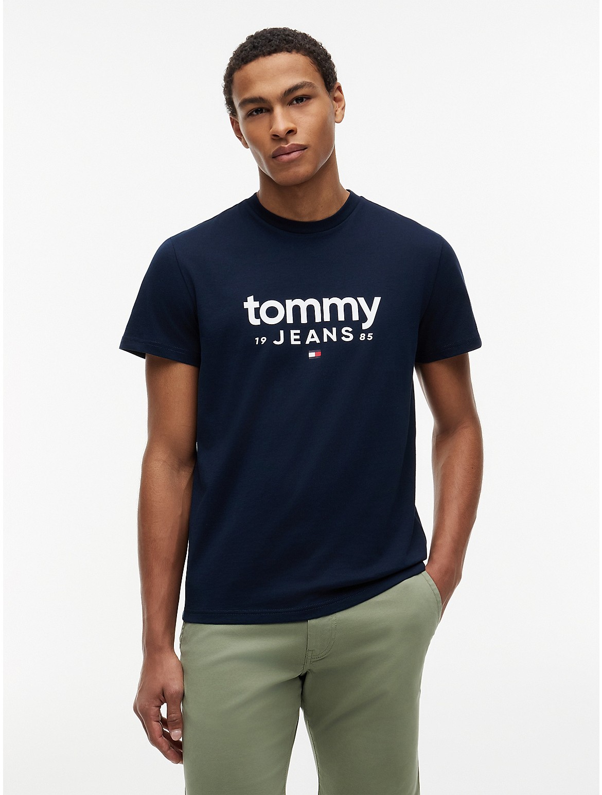 Image of Tommy Jeans Logo Slim Fit T-Shirt