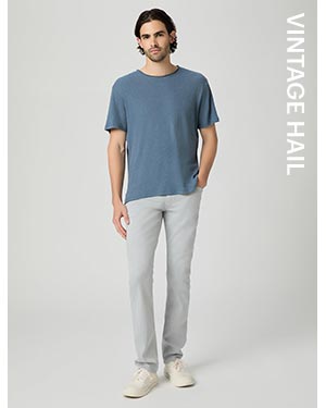 Transcend Lennox 32" Slim Jean in Vintage Hail