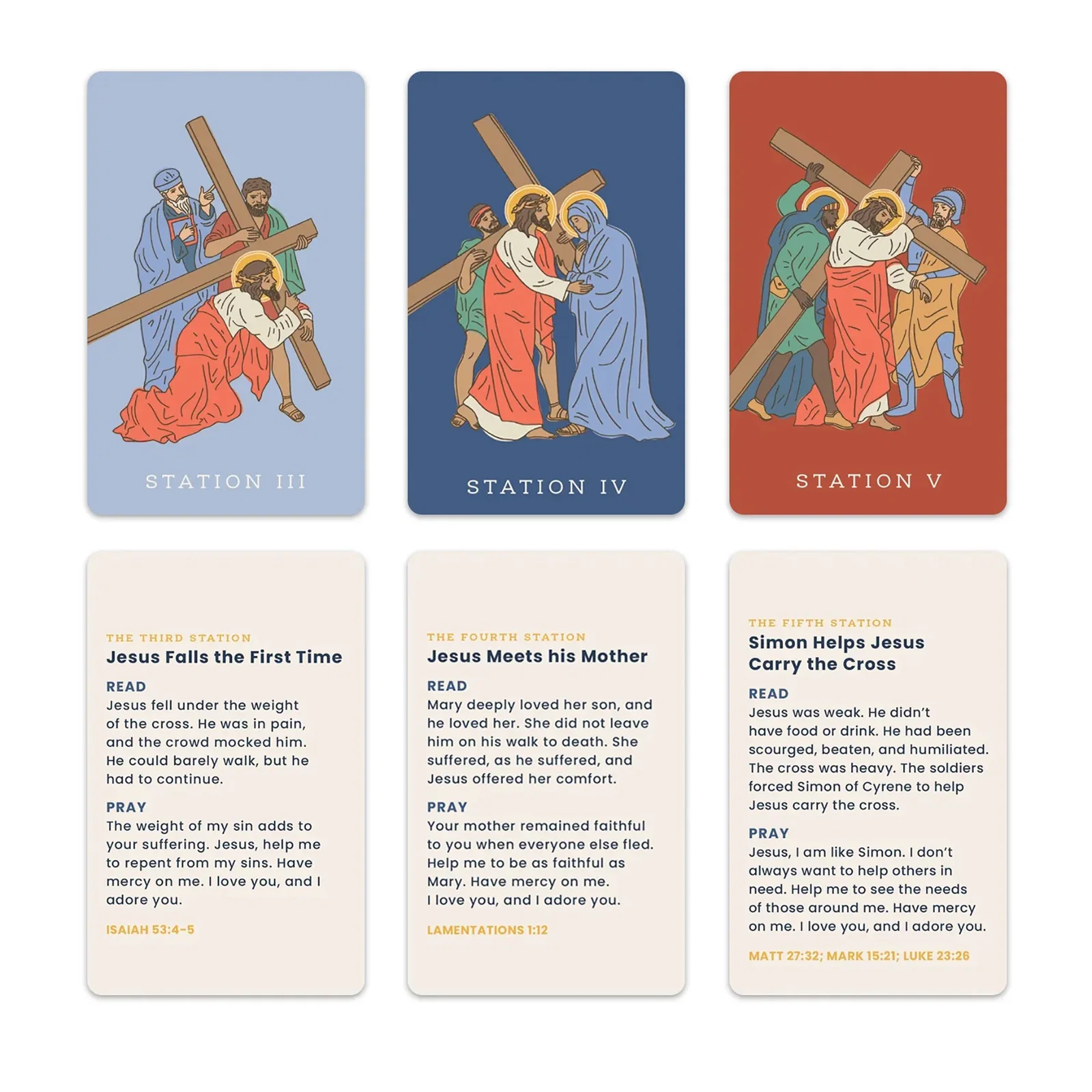 Stations of the Cross Card Ring