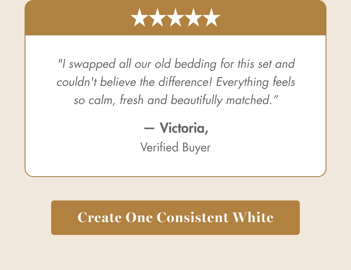 Create One Consistent White