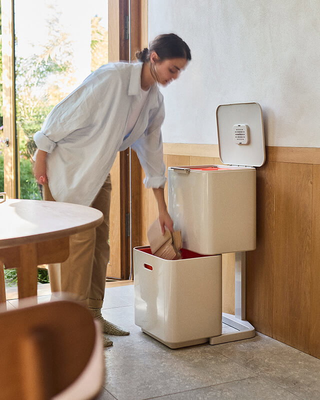 Totem Max 60L Stone Waste & Recycling Bin