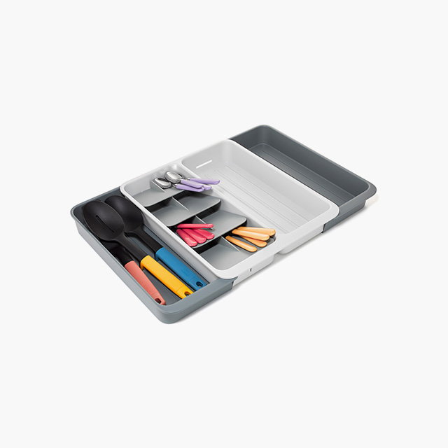DrawerStore™ Expanding Tiered Cutlery, Utensil & Gadget Organizer