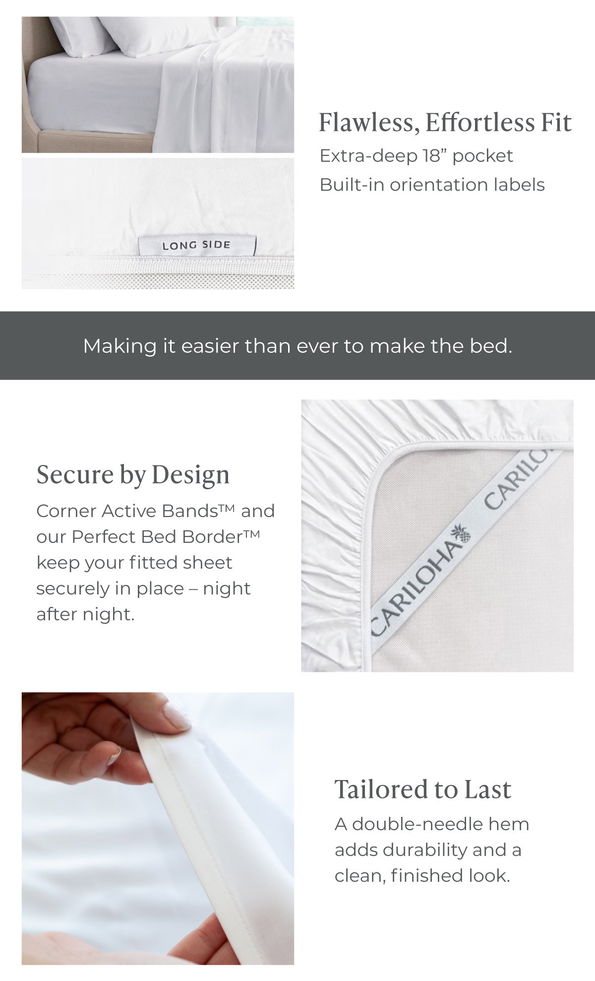 Making it easier than ever to make the bed.