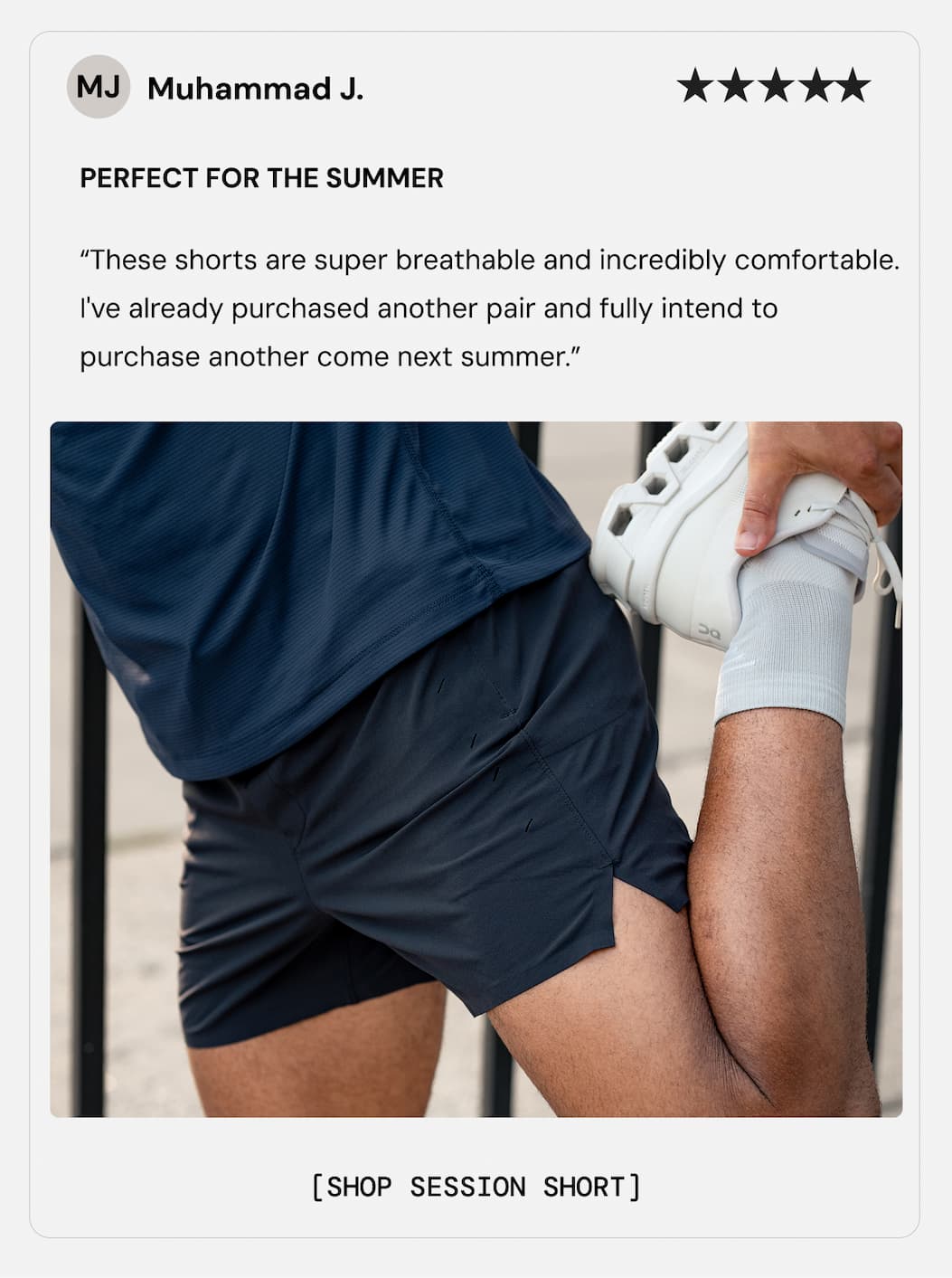 5 Star Review from Muhammad J.