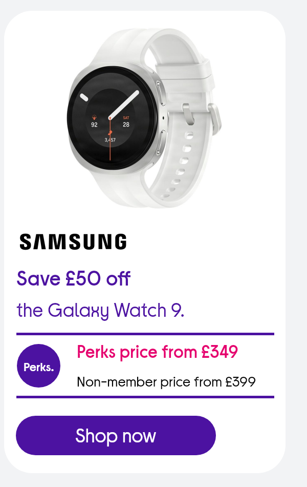Save £50 on the Galaxy Watch 9