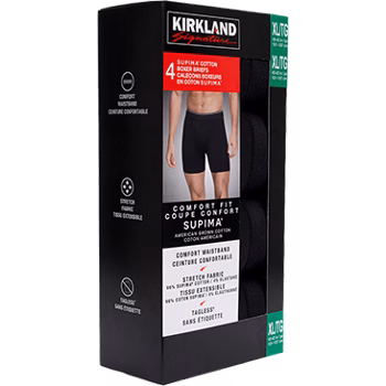 Kirkland Signature Men's Boxer Brief, 4-pack