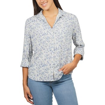 Jachs Girlfriend Women's 3/4 Sleeve Button Up Shirt