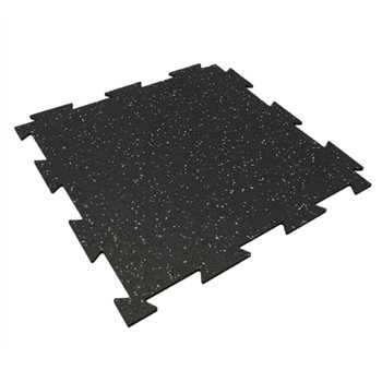 Rubber King Challenger Series Interlocking Floor Tiles, 10-pack