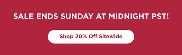 Summer Sale! 20% off sitewide ends 8/2