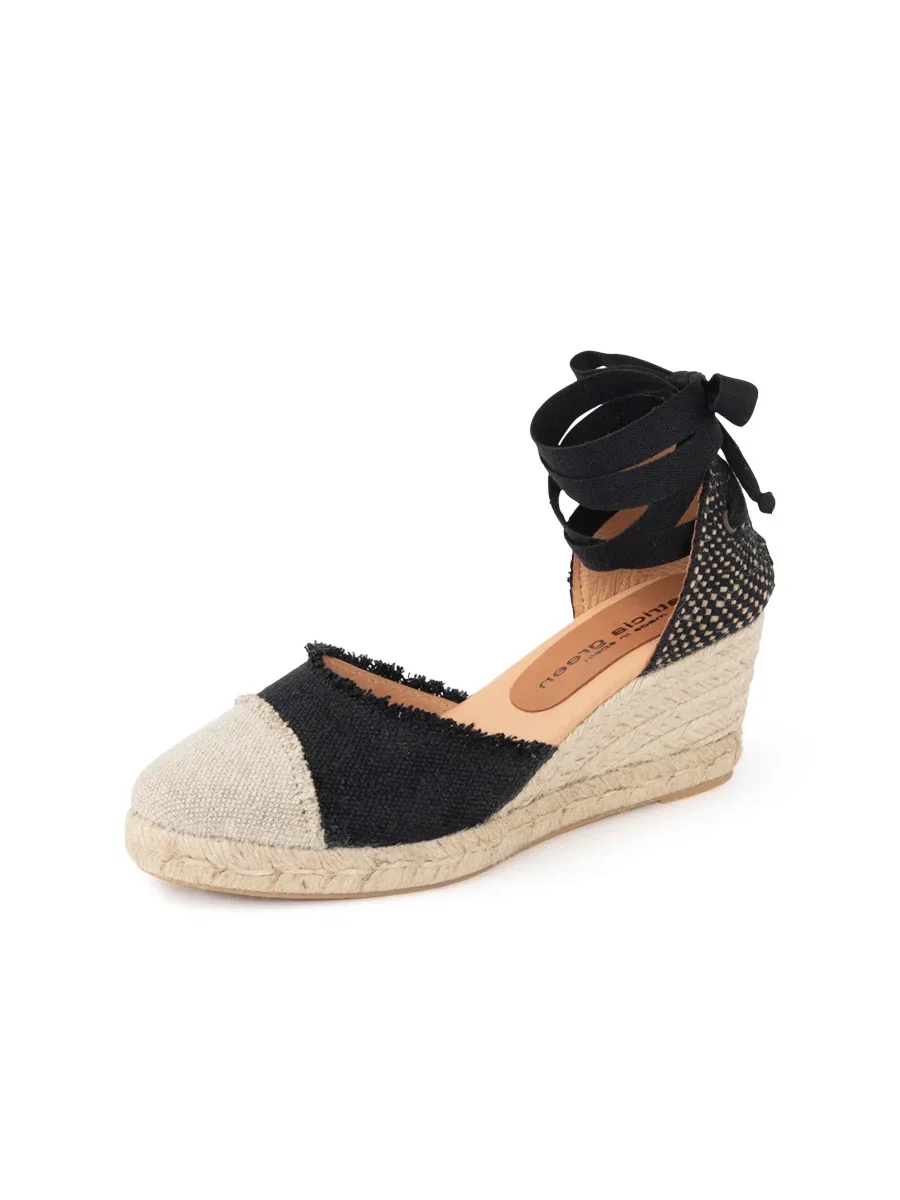 Image of Elle Cap Toe Lace Up Espadrille
