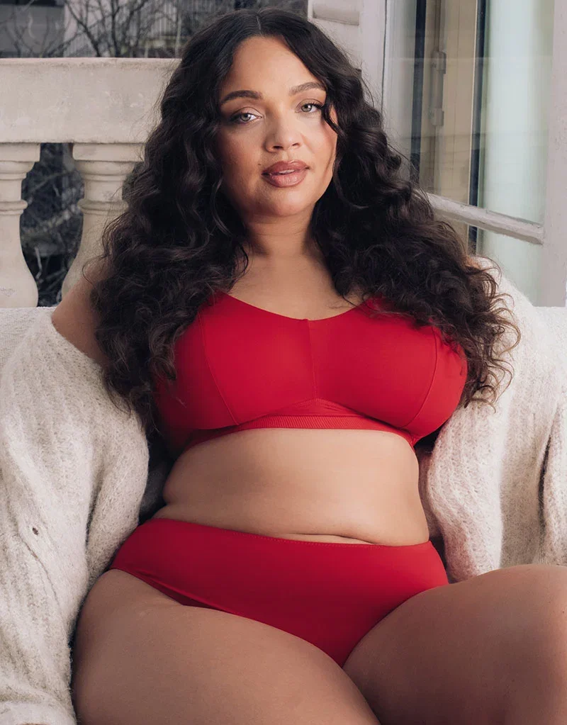 Curvy Kate Zen Non-Wired Bralette Red