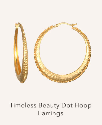 Timeless Beauty Dot Hoop Earrings