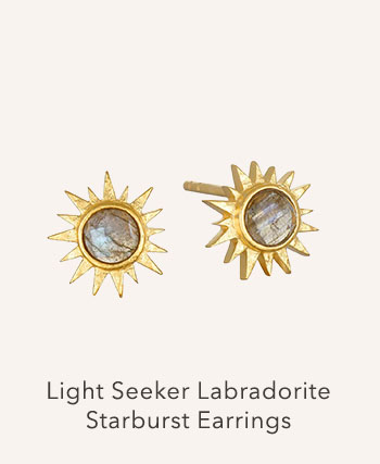 Light Seeker Labradorite Starburst Earrings