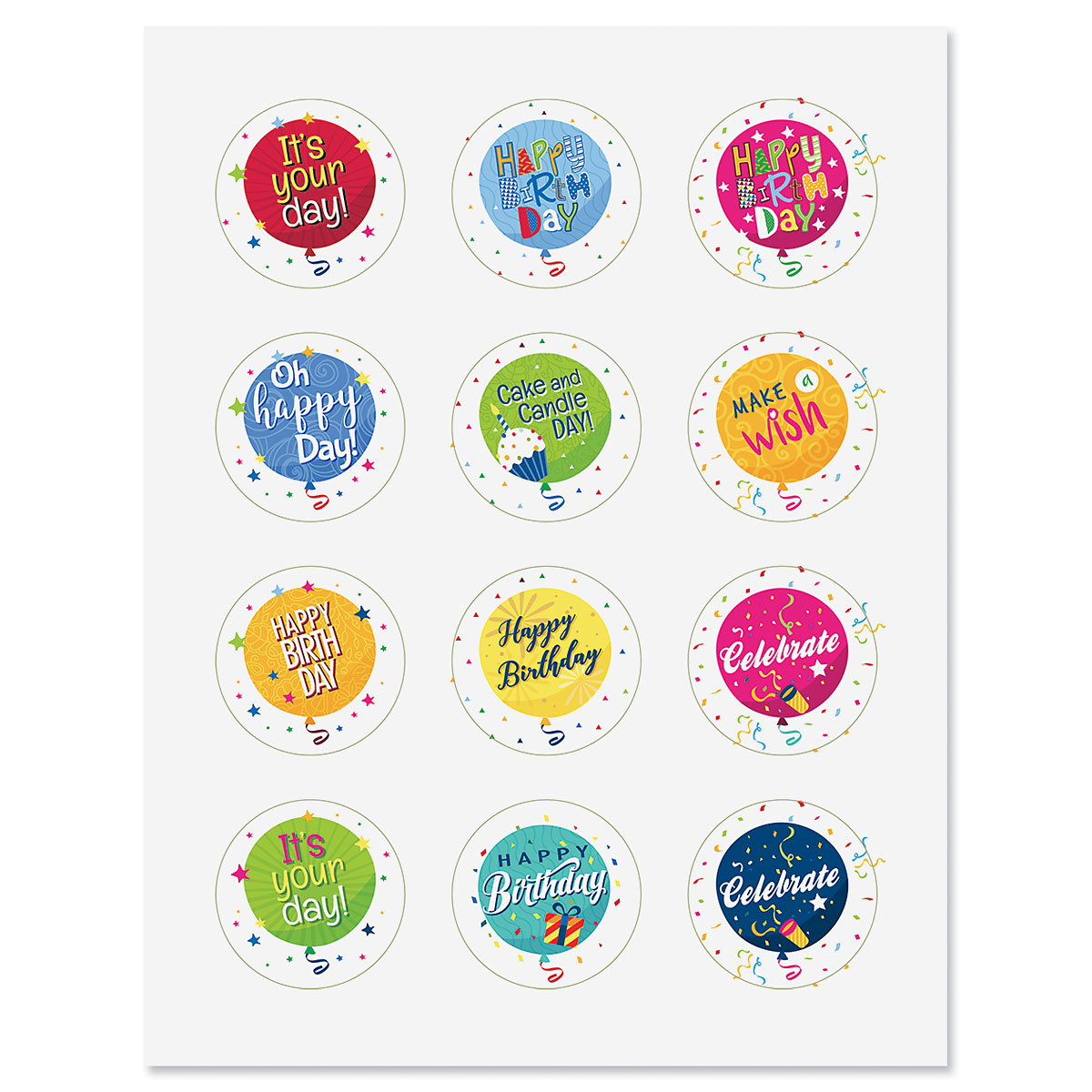 Image of Birthday Balloon Seals