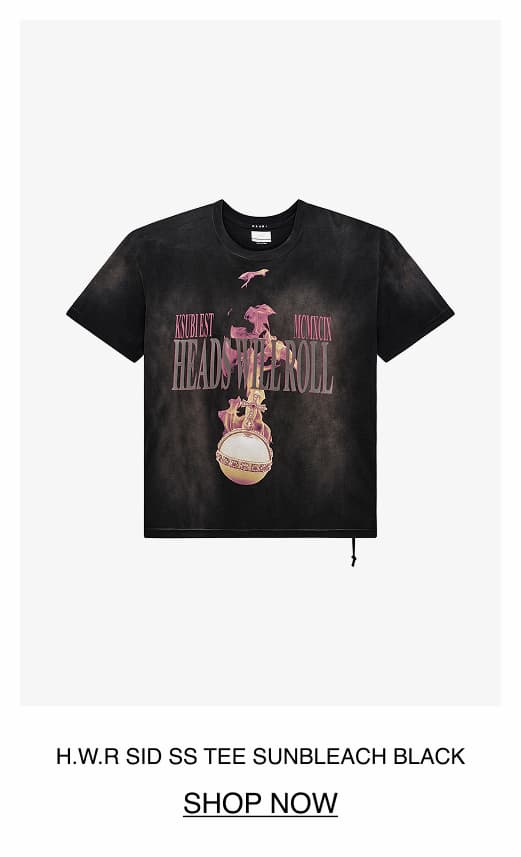 H.W.R SID SS TEE SUNBLEACH BLACK