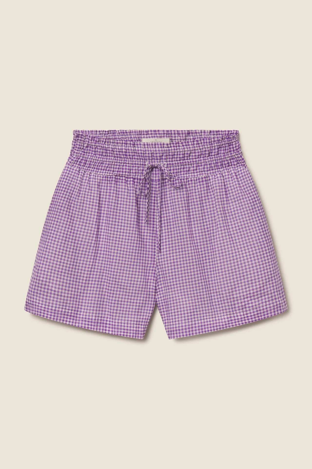 Image of Frances Short Lilac Gingham