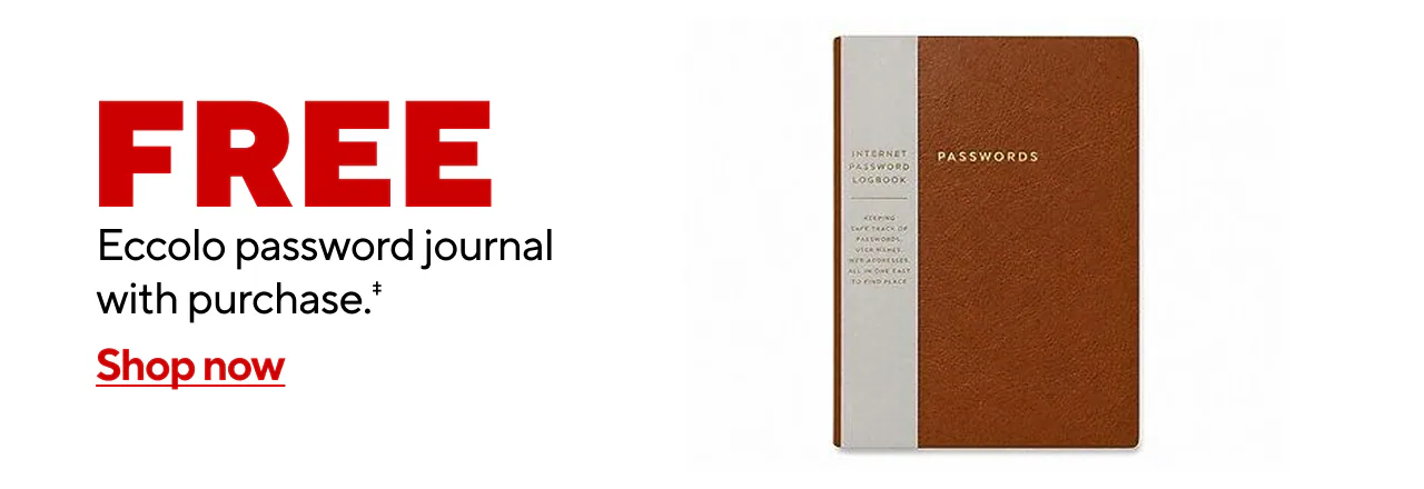 Free Password Journal with Purchase