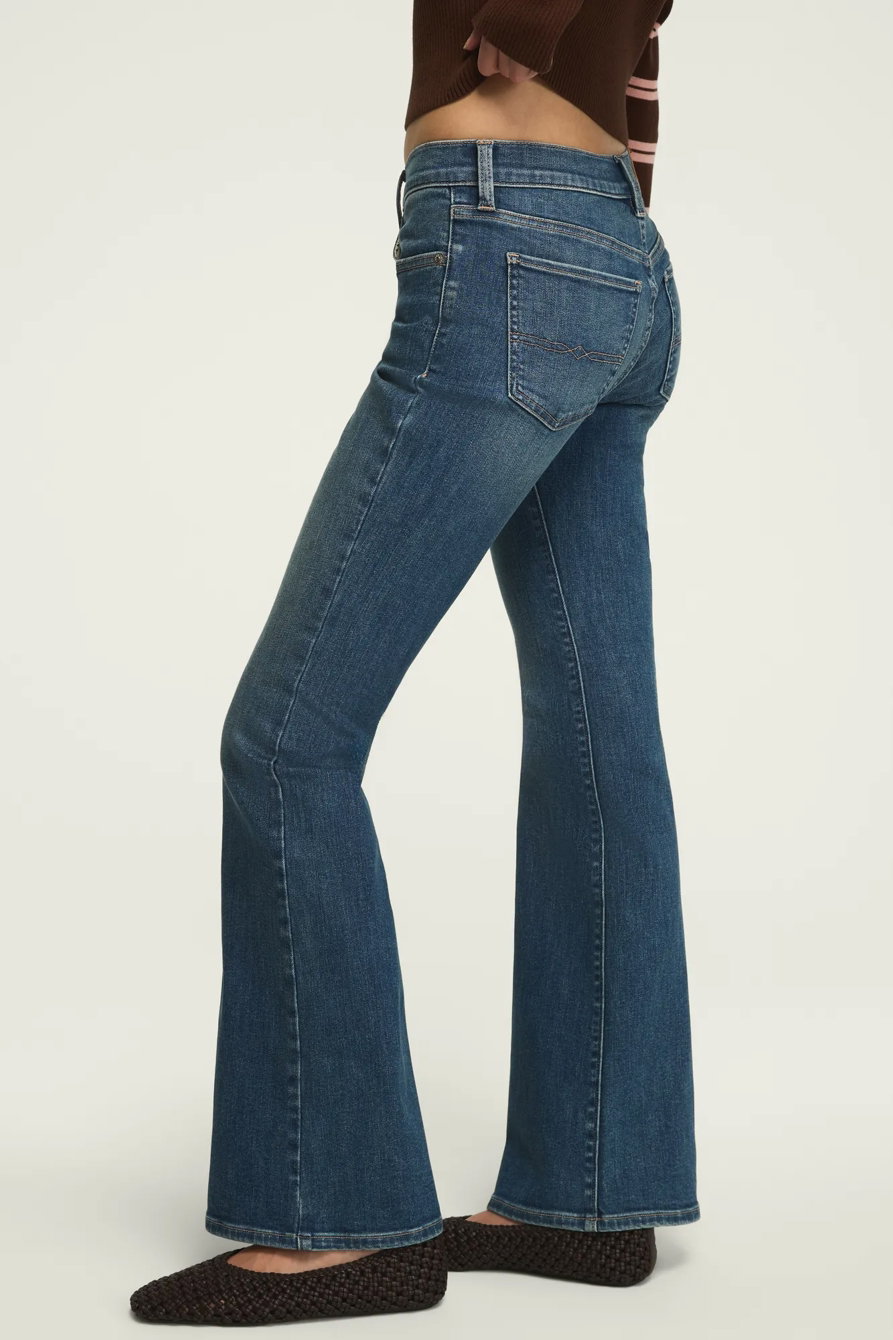 Image of Lucky Brand Mid Rise Sweet Flare - Women's Pants Denim Flare Flared Jeans in Pretty Sister Wash